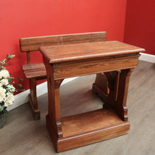 Load image into Gallery viewer, x SOLD Antique French Marriage Celebrant Desk and Bench Seat Wedding Desk and Chair Set B10140
