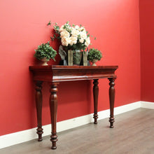 Load image into Gallery viewer, x SOLD Antique English Mahogany Hall Table With 2 Drawers to the Apron, Side Table. B10384
