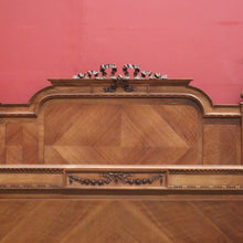 Load image into Gallery viewer, x SOLD Antique French Walnut Bed, French Walnut Double Bed including Slats, DOUBLE B10835
