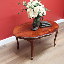 Load image into Gallery viewer, x SOLD Vintage French Mahogany Cabriole Leg Shaped Top Coffee Lamp side Table B10692
