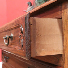 Load image into Gallery viewer, x SOLD Antique French Chest of Drawers, Dark Oak Chest of Three Drawers, Hall Cabinet B10931
