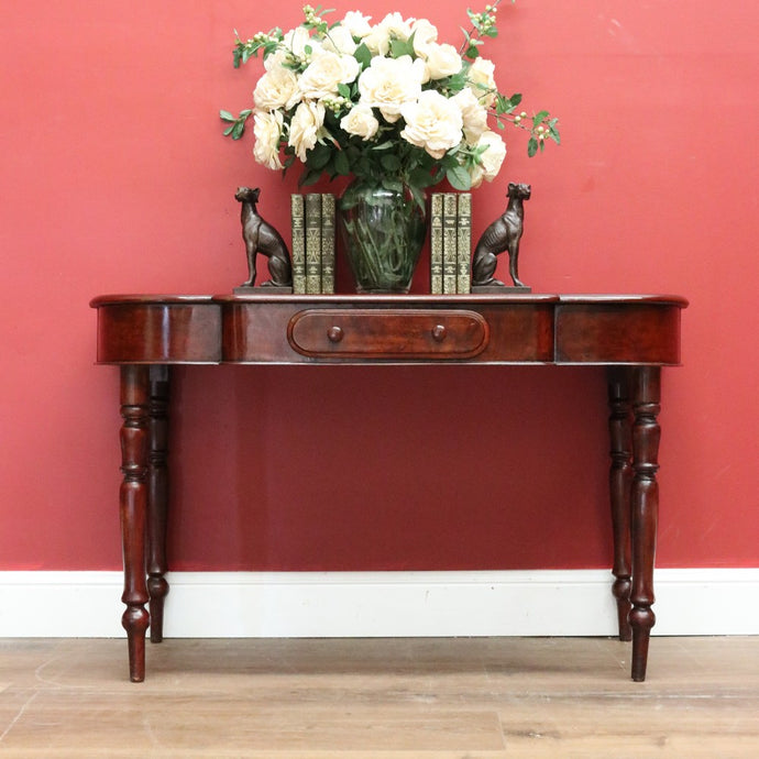 Antique Australian Cedar Hall Table, Cedar Sofa Table, Side Table with Drawer B10969