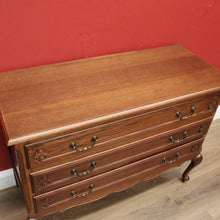 Load image into Gallery viewer, x SOLD Antique French Chest of Drawers, Dark Oak Chest of Three Drawers, Hall Cabinet B10931
