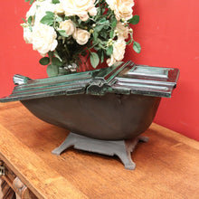 Load image into Gallery viewer, Antique French Art Deco Coal Scuttle, Fire Box, Kindling Paper Magazine Storage B11132
