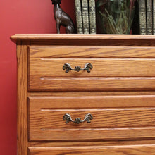 Load image into Gallery viewer, x SOLD Vintage French Chest of Drawers, French Oak and Brass 3 Drawer Hall Cupboard B10807
