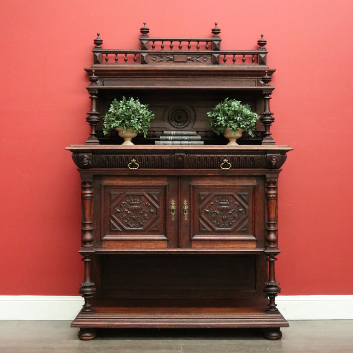 Antique Sideboard, French Oak Servery, Buffet, Hall Cabinet Sideboard in Oak.