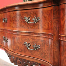 Load image into Gallery viewer, x SOLD Antique French Burr Walnut Side Cabinet Side Table, Sideboard, Chest of Drawers B10471
