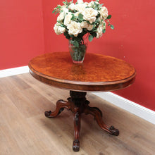 Load image into Gallery viewer, x SOLD Antique Dining Table, Kitchen Table, Burr Walnut Sofa Table, Tilt Top Table B11159
