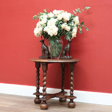 Load image into Gallery viewer, x SOLD Antique French Lamp Table, Side Table, Barley Twist, Spiral Leg Coffee Table B10633
