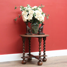 Load image into Gallery viewer, x SOLD Antique French Lamp Table, Side Table, Barley Twist, Spiral Leg Coffee Table B10633
