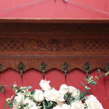 Load image into Gallery viewer, x SOLD Vintage French Wall Hanging Coat Rack, Rack for Hats, Scarves, Umbrellas, Oak B11131
