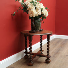 Load image into Gallery viewer, x SOLD Antique French Lamp Table, Side Table, Barley Twist, Spiral Leg Coffee Table B10633

