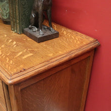 Load image into Gallery viewer, x SOLD Vintage French Chest of Drawers, French Oak and Brass 3 Drawer Hall Cupboard B10807
