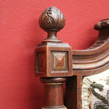 Load image into Gallery viewer, x SOLD Antique French Chairs, Hall bedroom Chairs, Walnut Gilt Frame Rust Amber Flowers B11188
