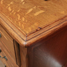 Load image into Gallery viewer, x SOLD Vintage French Chest of Drawers, French Oak and Brass 3 Drawer Hall Cupboard B10807
