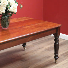Load image into Gallery viewer, x SOLD Antique Australian Cedar Dining Table, Rustic Country Farmhouse Slab Top Table B11038

