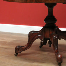 Load image into Gallery viewer, x SOLD Antique English Burr Walnut Table, Sofa Table, Hall Table, Coffee, Centre Table B10798
