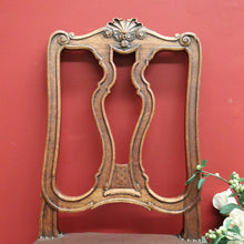 Load image into Gallery viewer, x SOLD Pair of Antique French Hall Chairs, Leather, Oak and Brass Stud Office Chairs B10429
