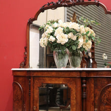 Load image into Gallery viewer, x SOLD Antique English Credenza, or Marble Top , Mirror Back Sideboard or Hall Cabinet
