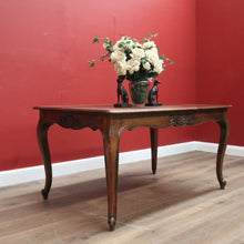Load image into Gallery viewer, x SOLD Antique French Dining Table, French Oak Kitchen Table with Scalloped Apron B10947
