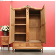 Load image into Gallery viewer, x SOLD Wardrobe, Armoire, Antique French Oak and Mirror Wardrobe Armoire Gilt Brass B10467
