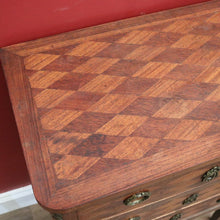 Load image into Gallery viewer, x SOLD Antique French Walnut, Parquetry Chest of Drawers, Hall Cabinet Large Side Table B11034
