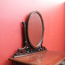 Load image into Gallery viewer, x SOLD Antique English Mahogany 2 Drawer Mirror Back Dressing Table Hall Table Ladies Desk B10715

