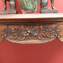 Load image into Gallery viewer, x SOLD Antique French Sofa Table Side Table Lamp Hall Table with Carved Scalloped Apron B10641
