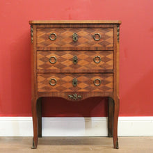 Load image into Gallery viewer, x SOLD Antique French Walnut, Parquetry Chest of Drawers, Hall Cabinet Large Side Table B11034
