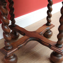 Load image into Gallery viewer, x SOLD Antique French Lamp Table, Side Table, Barley Twist, Spiral Leg Coffee Table B10633
