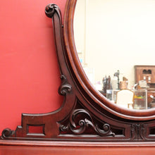 Load image into Gallery viewer, x SOLD Antique English Mahogany 2 Drawer Mirror Back Dressing Table Hall Table Ladies Desk B10715
