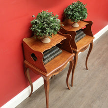 Load image into Gallery viewer, x SOLD Pair of Antique Bedside Cabinets Tables, French Oak Lamp Tables, Side Tables. B10525
