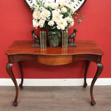 Load image into Gallery viewer, x SOLD Antique English Oak Hall Table, Single Drawer to Apron, Sofa, Lounge Side Table. B9868
