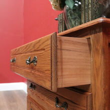 Load image into Gallery viewer, x SOLD Vintage French Chest of Drawers, French Oak and Brass 3 Drawer Hall Cupboard B10807
