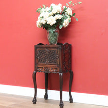 Load image into Gallery viewer, x SOLD Antique French Bedside Table, French Oak Lamp Side Table or Cabinet with Drawer B10797
