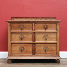 Load image into Gallery viewer, x SOLD Antique French Chest of Drawers, French Oak 5 Drawer Hall Cupboard, Sideboard B10820
