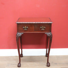 Load image into Gallery viewer, x SOLD Antique Australian Cedar Hall Table with Drawer to the Apron, Lamp or Side Table. B11290
