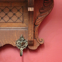 Load image into Gallery viewer, x SOLD Vintage French Wall Hanging Coat Rack, Rack for Hats, Scarves, Umbrellas, Oak B11131
