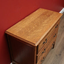 Load image into Gallery viewer, x SOLD Vintage French Chest of Drawers, French Oak and Brass 3 Drawer Hall Cupboard B10807
