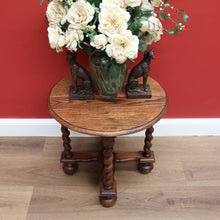 Load image into Gallery viewer, x SOLD Antique French Lamp Table, Side Table, Barley Twist, Spiral Leg Coffee Table B10633
