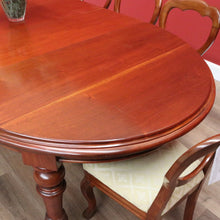 Load image into Gallery viewer, x SOLD Antique English D-End Dining Table, Antique Mahogany 3 Leaf Kitchen Dining Table B10823
