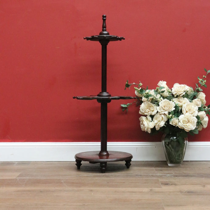 Antique Australian Cedar Riding Boot Stand, Swivel Stand Boot Holder with Hooks  B11004