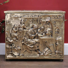 Load image into Gallery viewer, x SOLD Antique European Brass Storage Box with Handles, Blanket Box, Toy Box, Scuttle B11152
