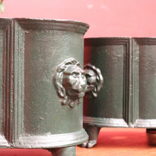 Load image into Gallery viewer, x SOLD Set of 2 Antique French Jardinières, Pair of Cast Iron Jardinieres Pot Planters B10209
