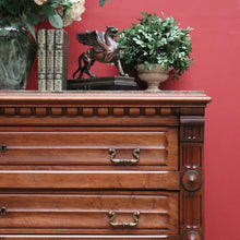 Load image into Gallery viewer, x SOLD Antique French Walnut 4 Drawer Marble Top Bedroom Hallway Chest of Drawers B10705

