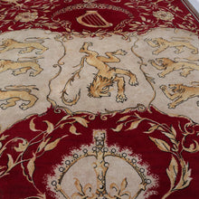 Load image into Gallery viewer, x SOLD Antique Handmade Rug, c1952 Coronation of Her Majesty Queen Elizabeth II Rug. B11093
