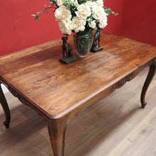 Load image into Gallery viewer, x SOLD Antique French Dining Table, French Oak Kitchen Table with Scalloped Apron B10947
