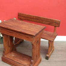 Load image into Gallery viewer, x SOLD Antique French Marriage Celebrant Desk and Bench Seat Wedding Desk and Chair Set B10140
