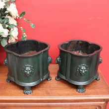 Load image into Gallery viewer, x SOLD Set of 2 Antique French Jardinières, Pair of Cast Iron Jardinieres Pot Planters B10209
