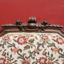 Load image into Gallery viewer, x SOLD Antique French Chair, Hall bedroom Chair, Walnut &amp; Gilt Frame Rust Amber Flowers B11189
